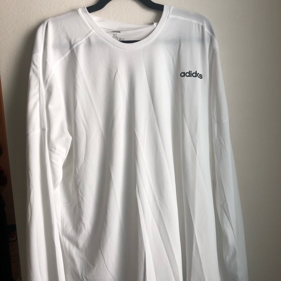 adidas Other - NEW WHITE ADIDAS LONG SLEEVE CLIMALITE T-SHIRT XL